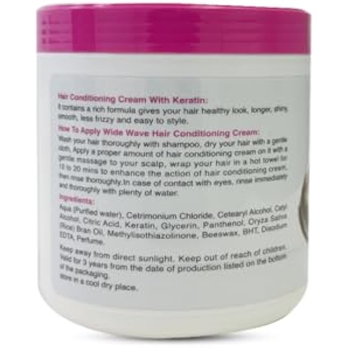 Wide Wave Keratin Hair Conditioning Cream 900G - Image 2